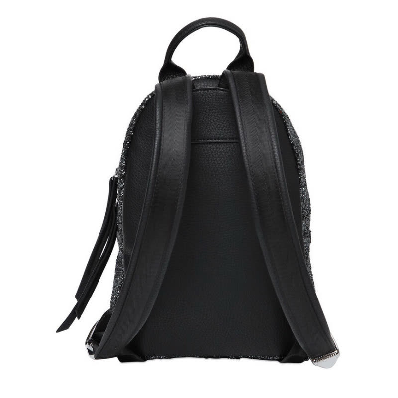 A FERRAGNI 女士银色亮片大眼睛 双肩背包-5